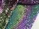 Soft Multi Color ODM Metallic Sequin Fabric For Garment Party Decoration