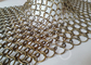 Anodized Interior Design Metal Mesh Curtain With Stainless Steel Rings