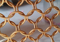 Gold Color Stainless Steel 12mm Ring Mesh Curtain Indoors And Outdoors